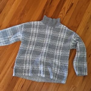 a.n.a Gray Ribbed Knit Sweater
